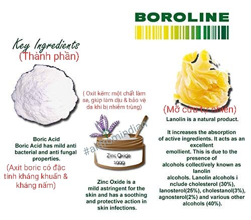 (Hsd: 09/2026) Kem bôi đa năng _ Boroline ẤN Độ