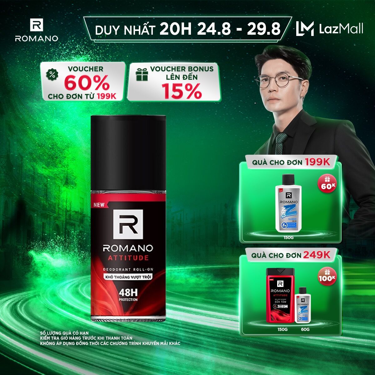 Lăn khử mùi Romano Attitude 50ml