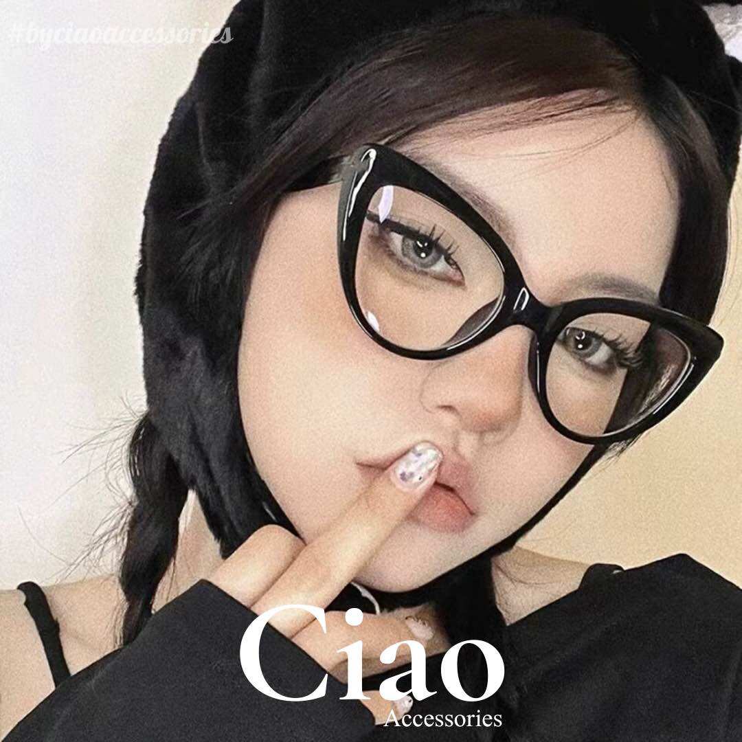 Kính thời trang, kính mắt bản tròn mắt mèo trendy mã 29 mới lạ Ciao accessories