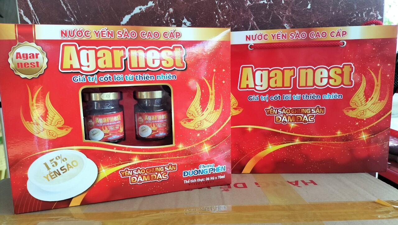 ( Hộp quà) Yến sào cao cấp AgarNest - 15% yến