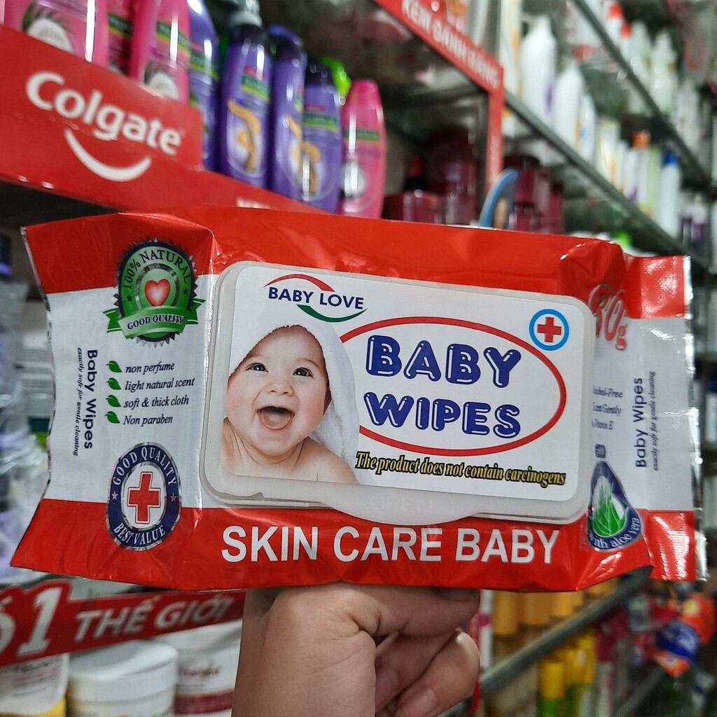 Baby Wipes Wet Tissue 80g - Product for Sensitive Skin