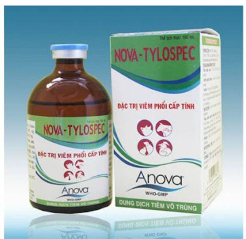 Nova Tylospec 100ml khò khè, hen khẹc, gà