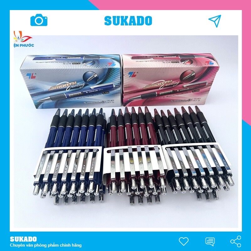 Combo 20 bút bi thiên long tl-036 nét 0.7mm. hàng công ty chính hãng