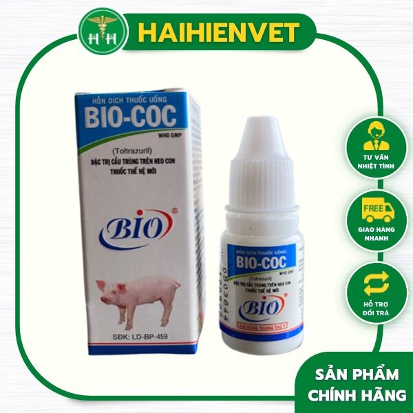 Bio coc 10ml - cầu trùng trên heo con, bê, nghé