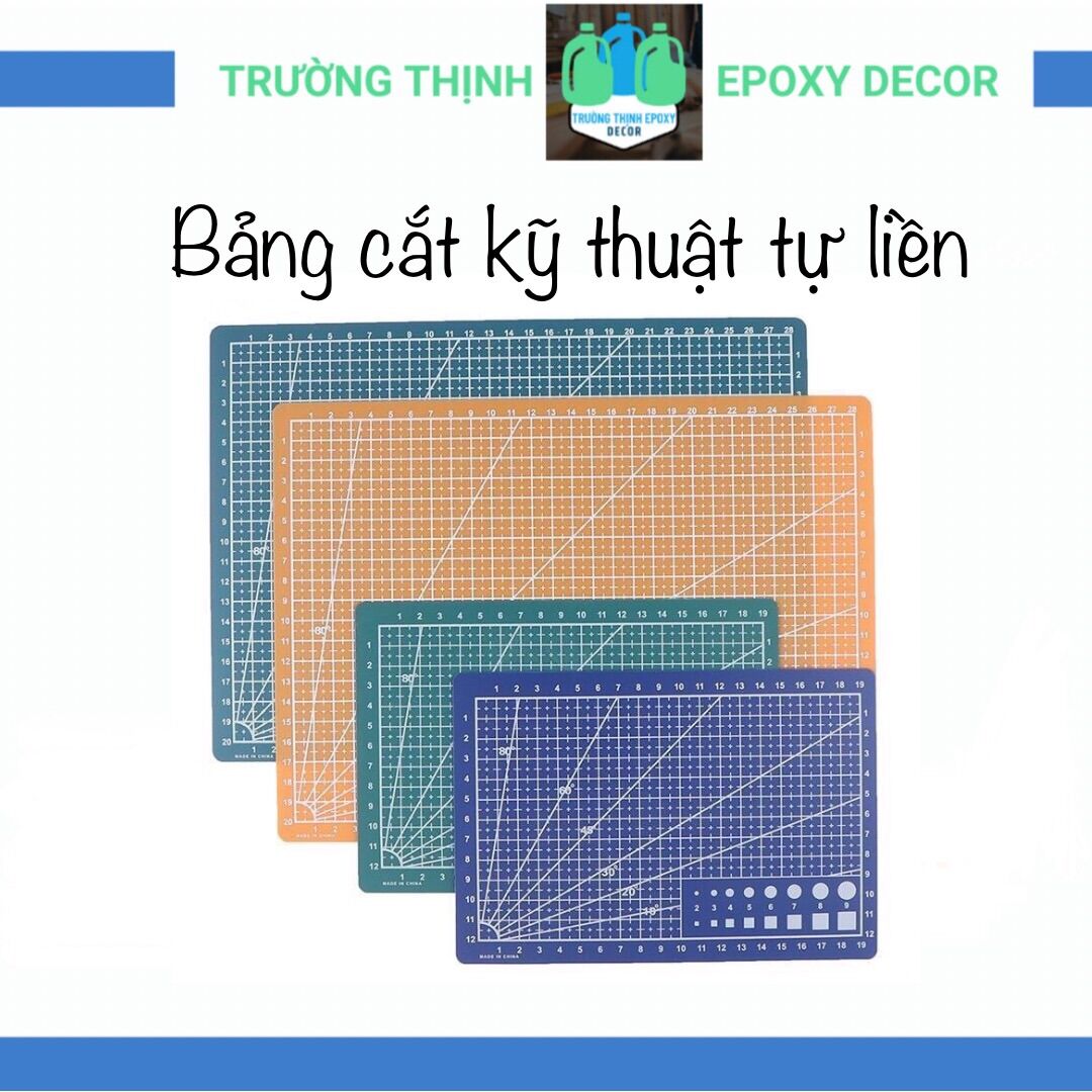 Bảng cắt kỹ thuật tự liền dẻo Cutting mat khổ A4/A3