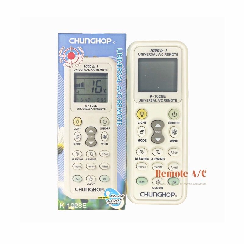 Remote máy lạnh đa năng