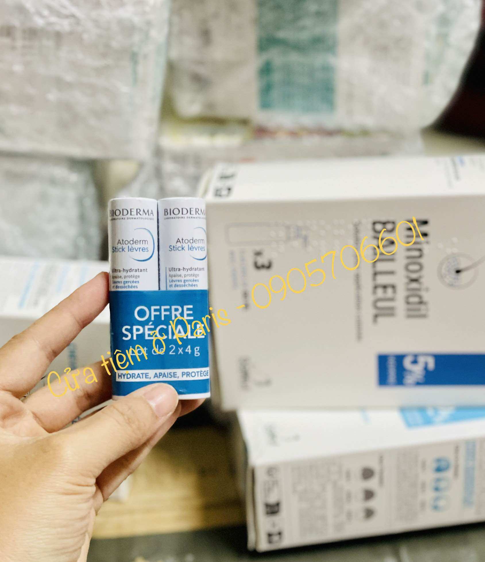 Son dưỡng ẩm làm mềm môi bioderma 4g
