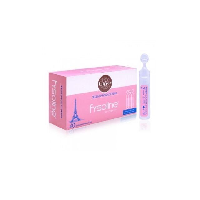 Nước muối sinh lý Fysoline màu hồng hộp 40 ống