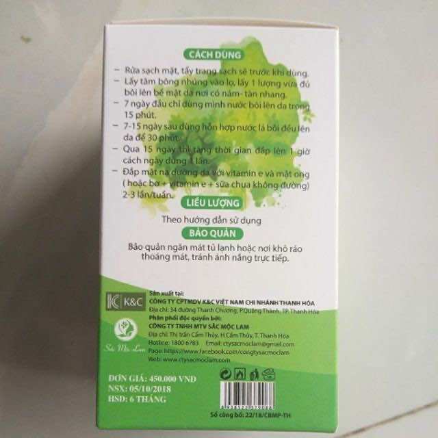 Sắc Mộc Lam Xóa Tan Mụn Nám Tàn nhang