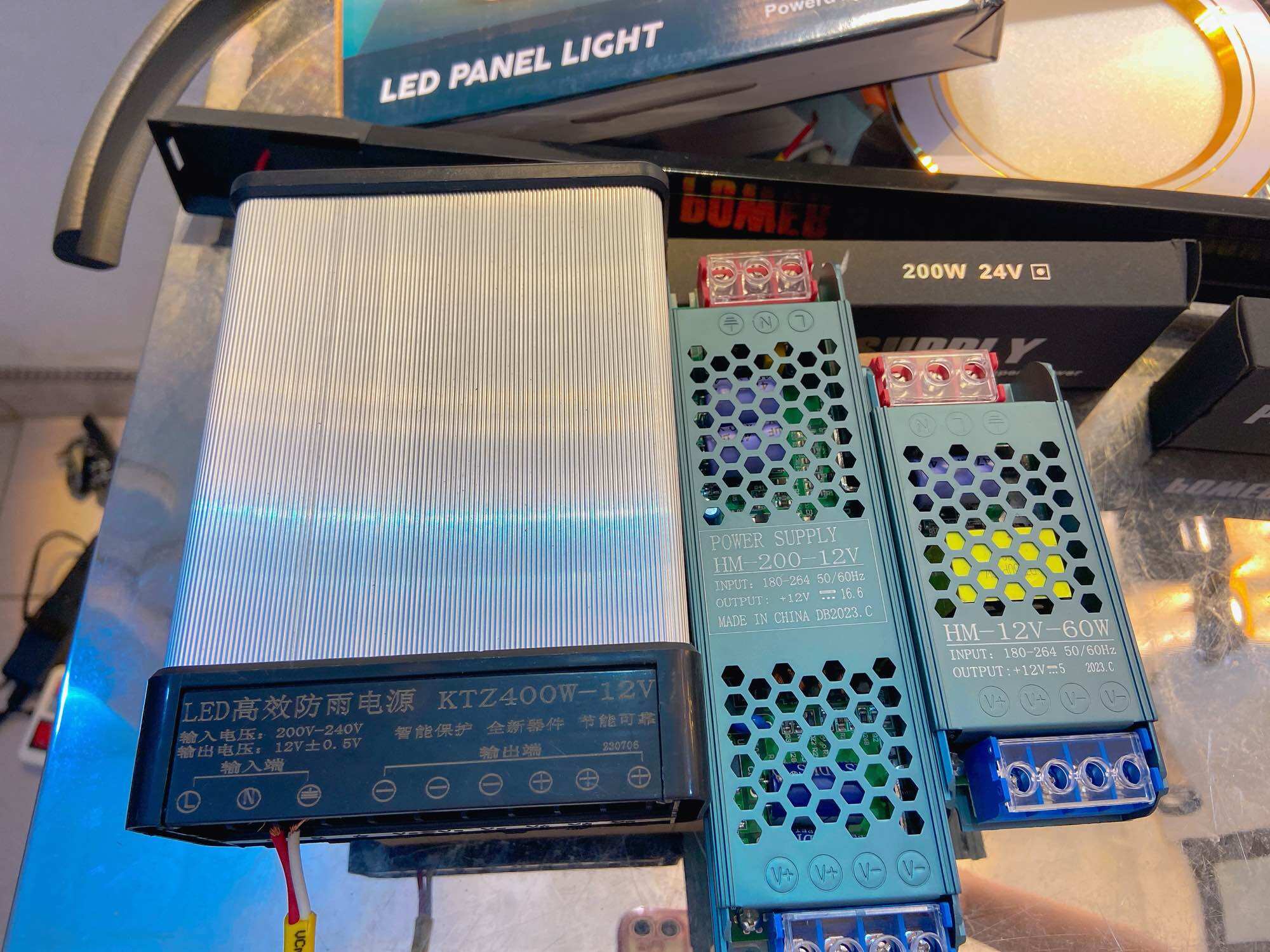 Nguồn dẹt 12v cho led dây,led thanh,led dán -60w 200w 400w