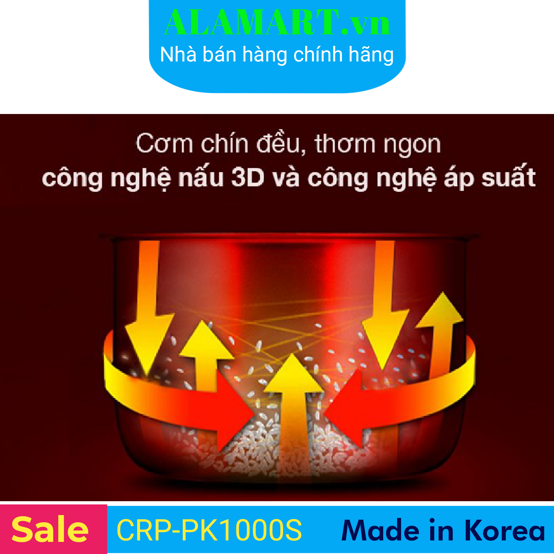 Nồi cơm Áp suất Điện tử Cuckoo CRP-PK1000S