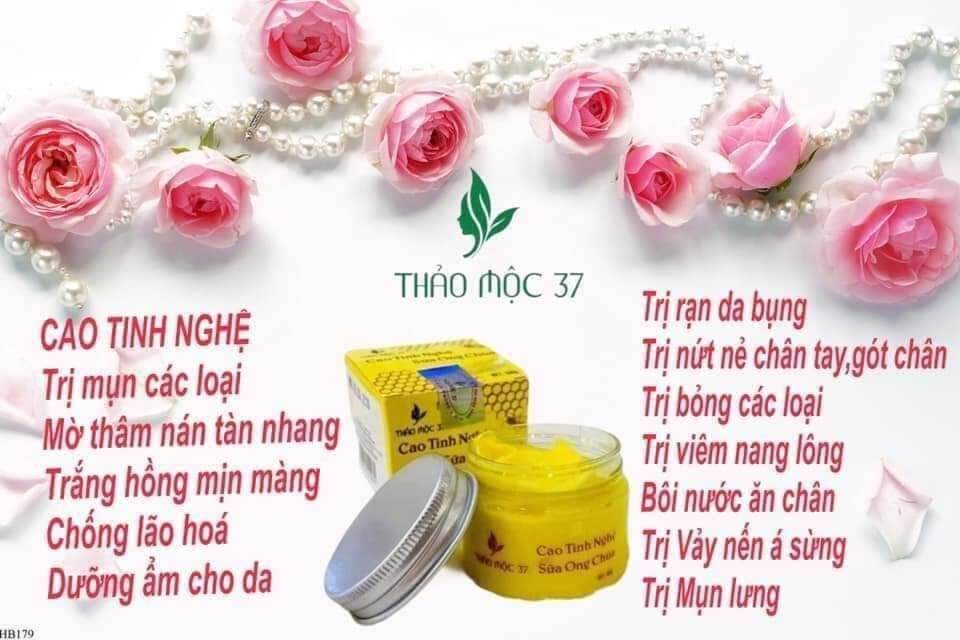Cao tinh nghệ sữa ong chúa 37 giảm mụn, nám, trắng da