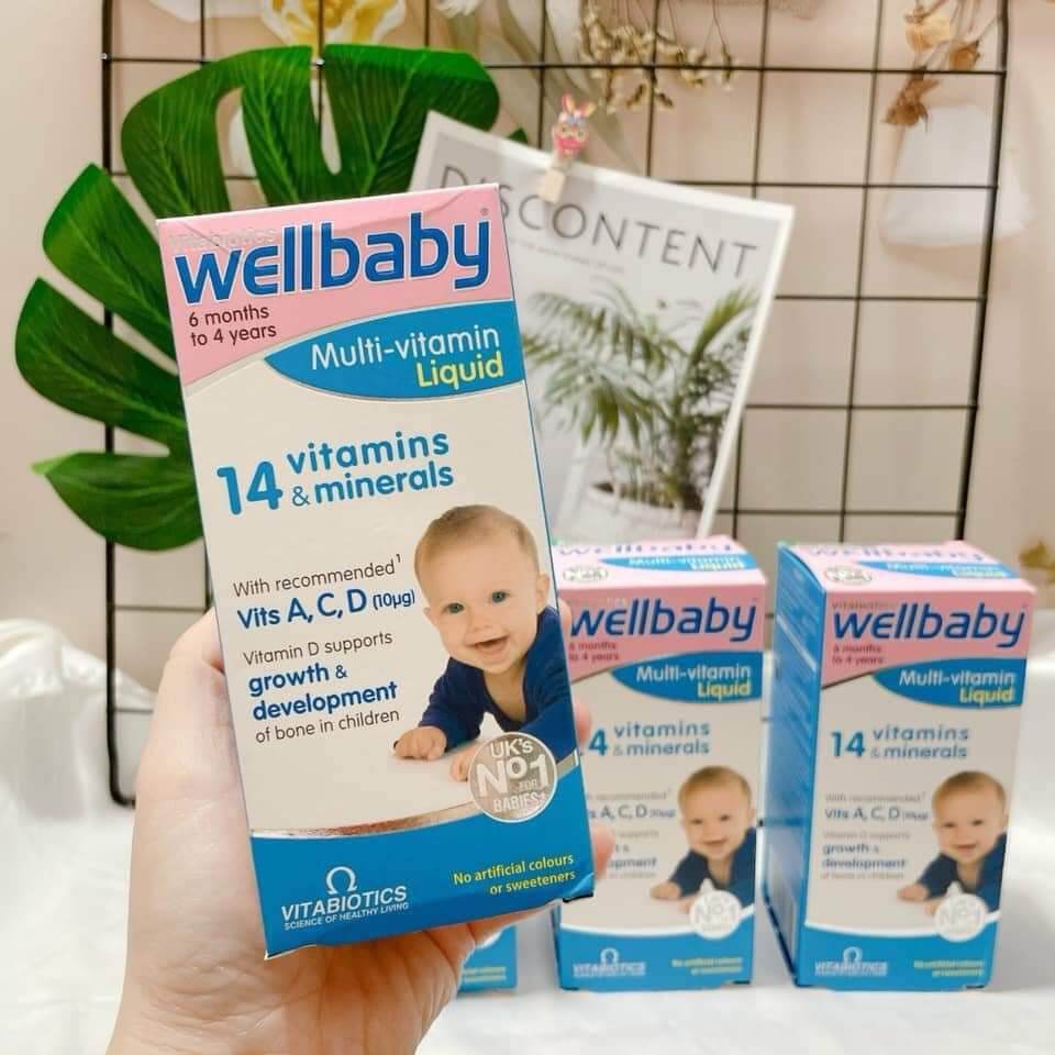 Wellbaby - bổ sung 14 vitamin thiết yếu cho bé từ 6m