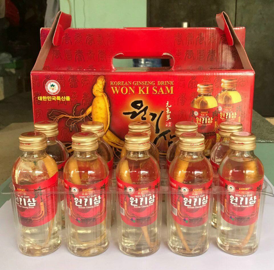 Nước hồng sâm có củ Wonkisam Hàn Quốc