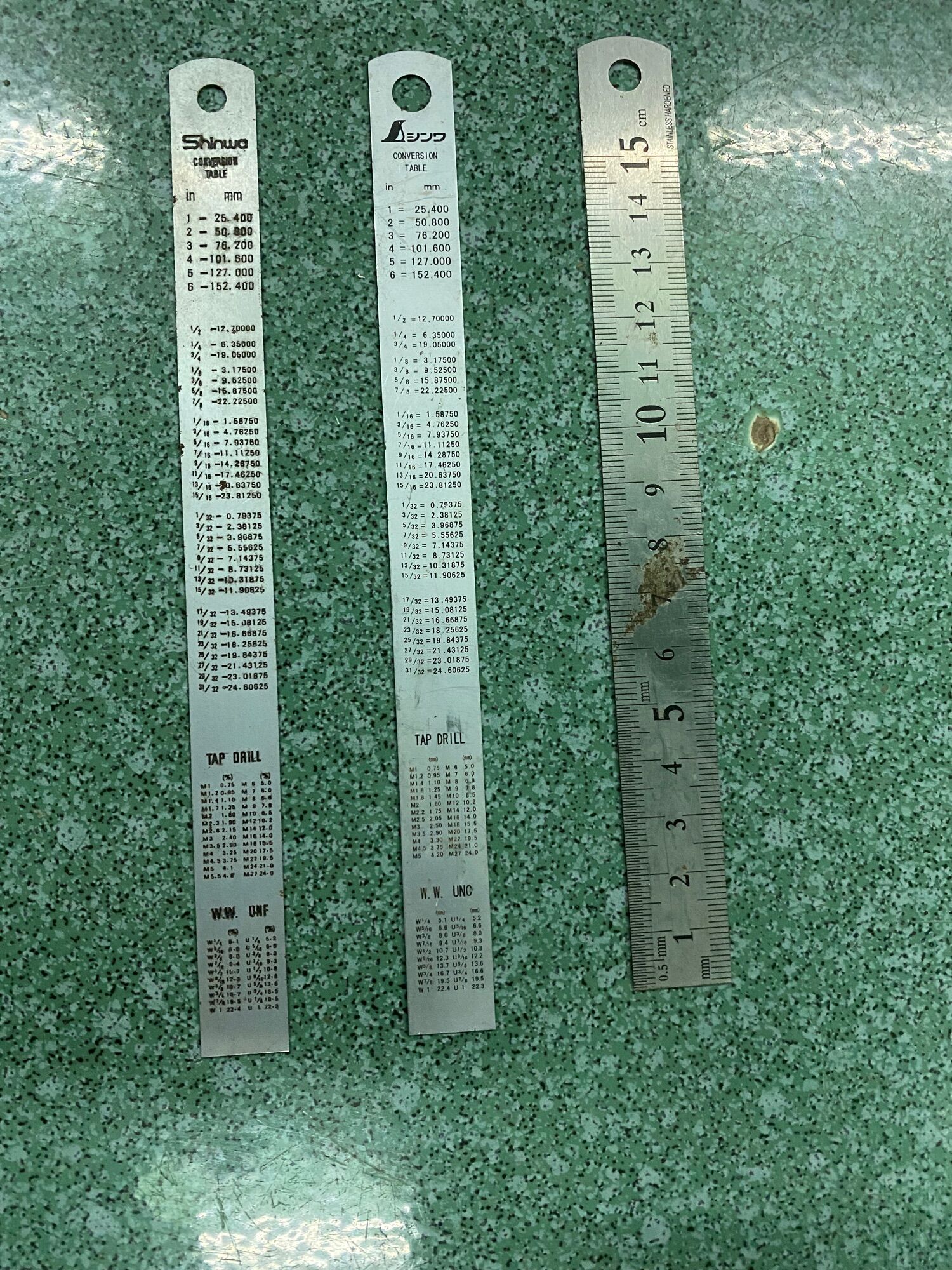 Thước lá Shinwa 15cm.