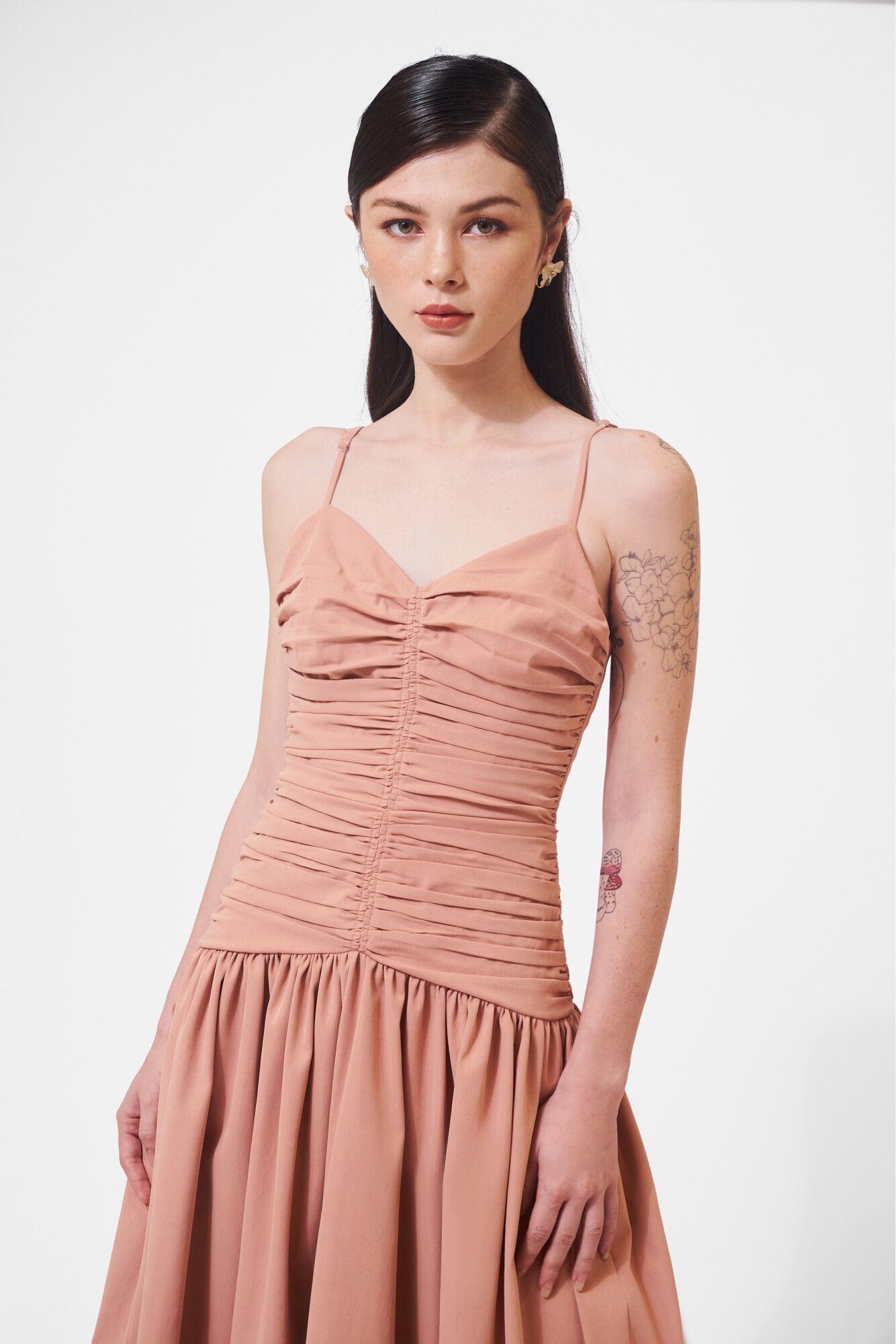 Đầm Dài Kiểu Nhún Eo - Dasha Midi Dress