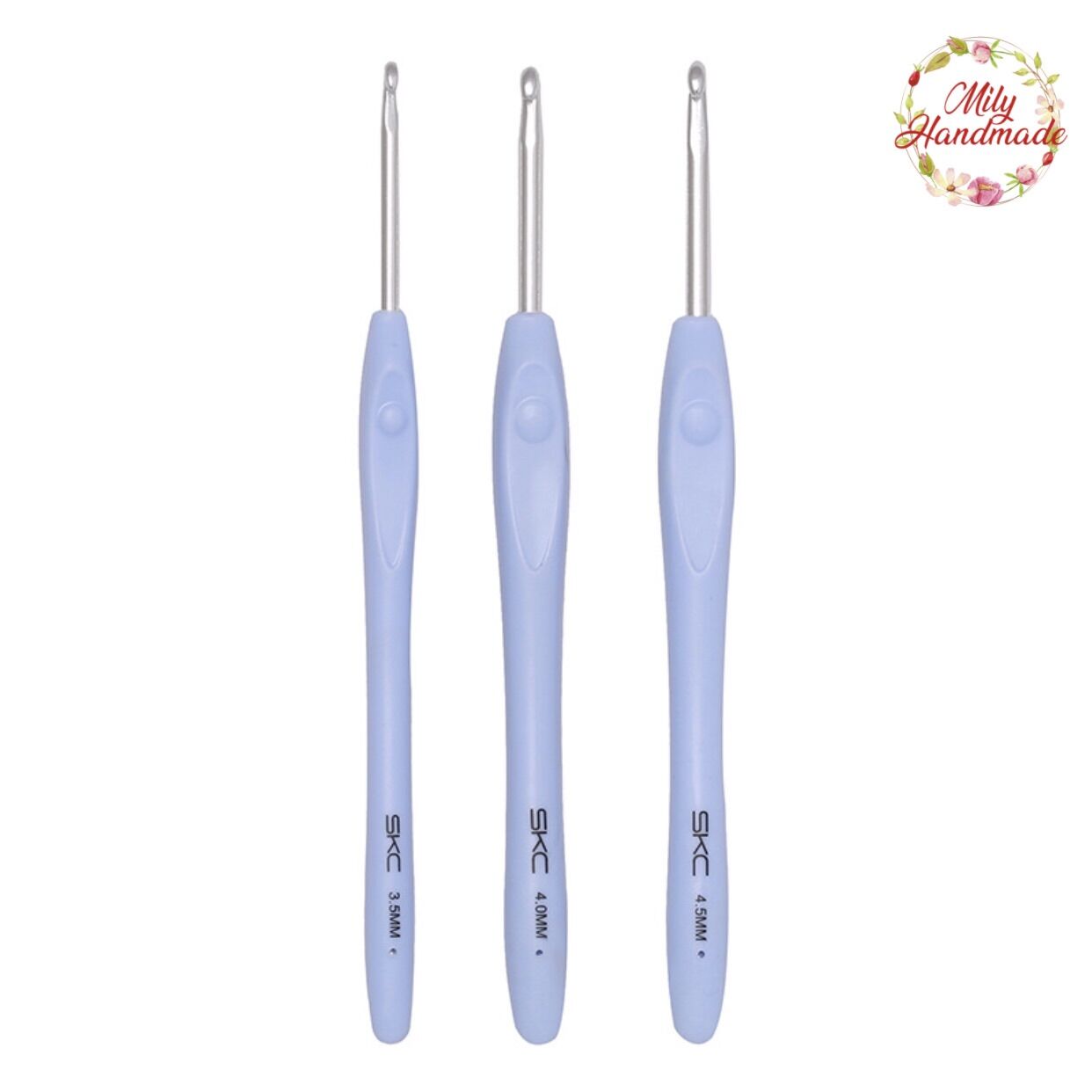 Bộ Kim Móc SKC Cán Mềm 9 chiếc (size 2mm đến 6mm)