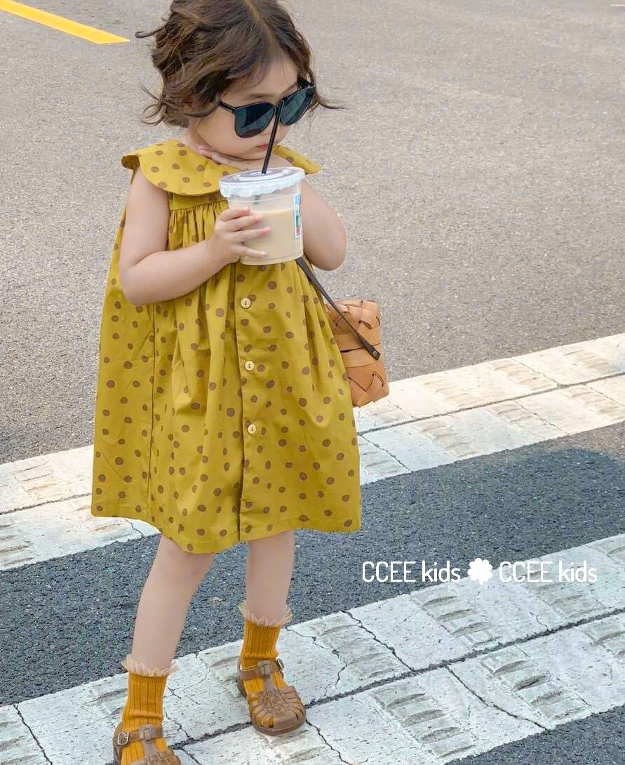 SET ĐẦM CHẤM BI CỰC XINH CHO BÉ