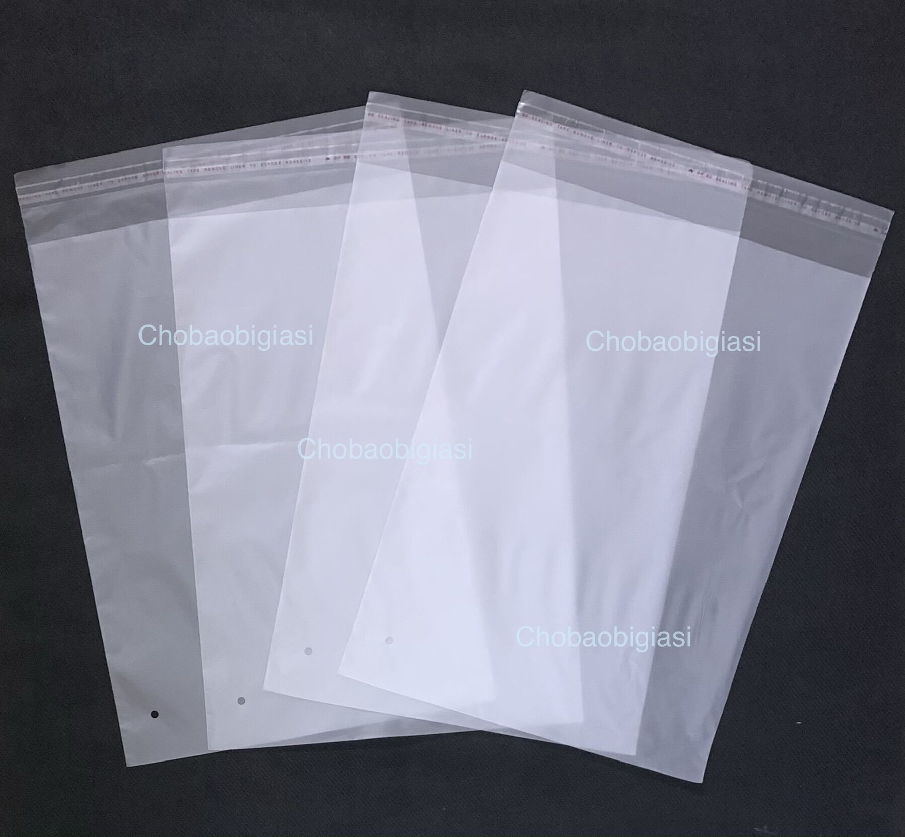 {1kg/size} Túi HD dán keo (túi mờ) đựng quần áo (sp y hình)