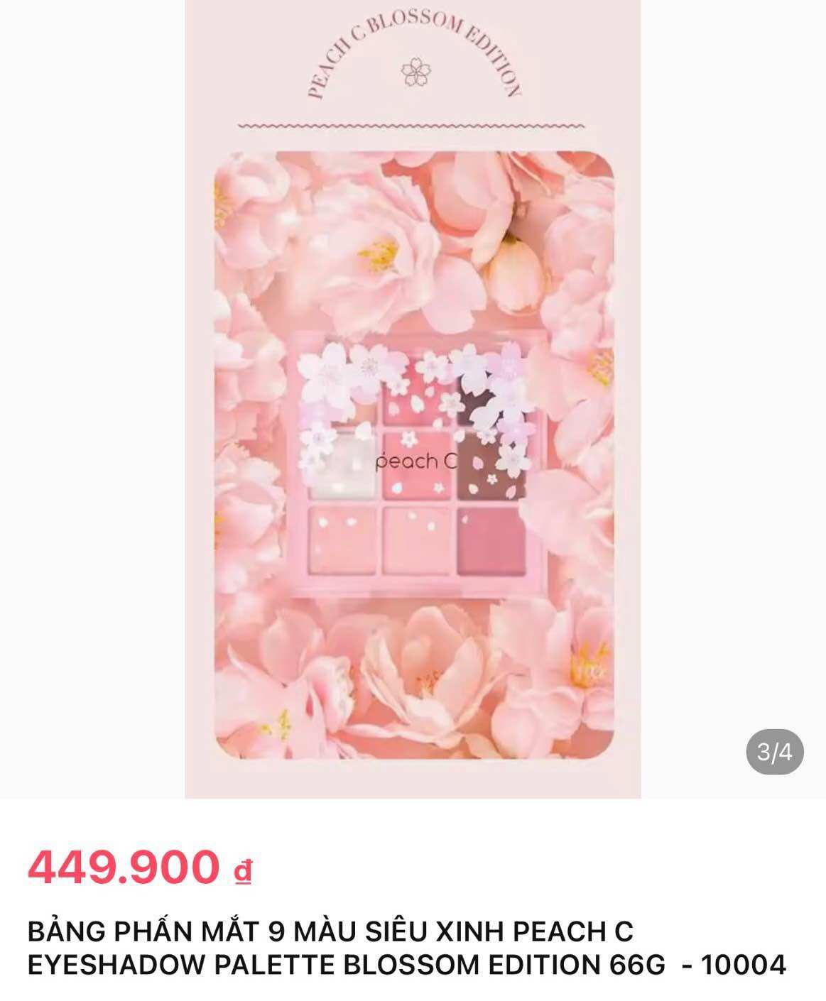 [THANH LÍ CHÍNH HÃNG, Gốc 499k] 𝗕𝗔̉𝗡𝗚 𝗣𝗛𝗔̂́𝗡 𝗠𝗔̆́𝗧 𝟵 𝗢̂ 𝗣𝗘𝗔𝗖𝗛 𝗖 𝗦𝗢𝗙𝗧 𝗠𝗢𝗢𝗗 𝗘𝗬𝗘𝗦𝗛𝗔𝗗𝗢𝗪 𝗣𝗔𝗟𝗘𝗧 66g HÀN QUỐC