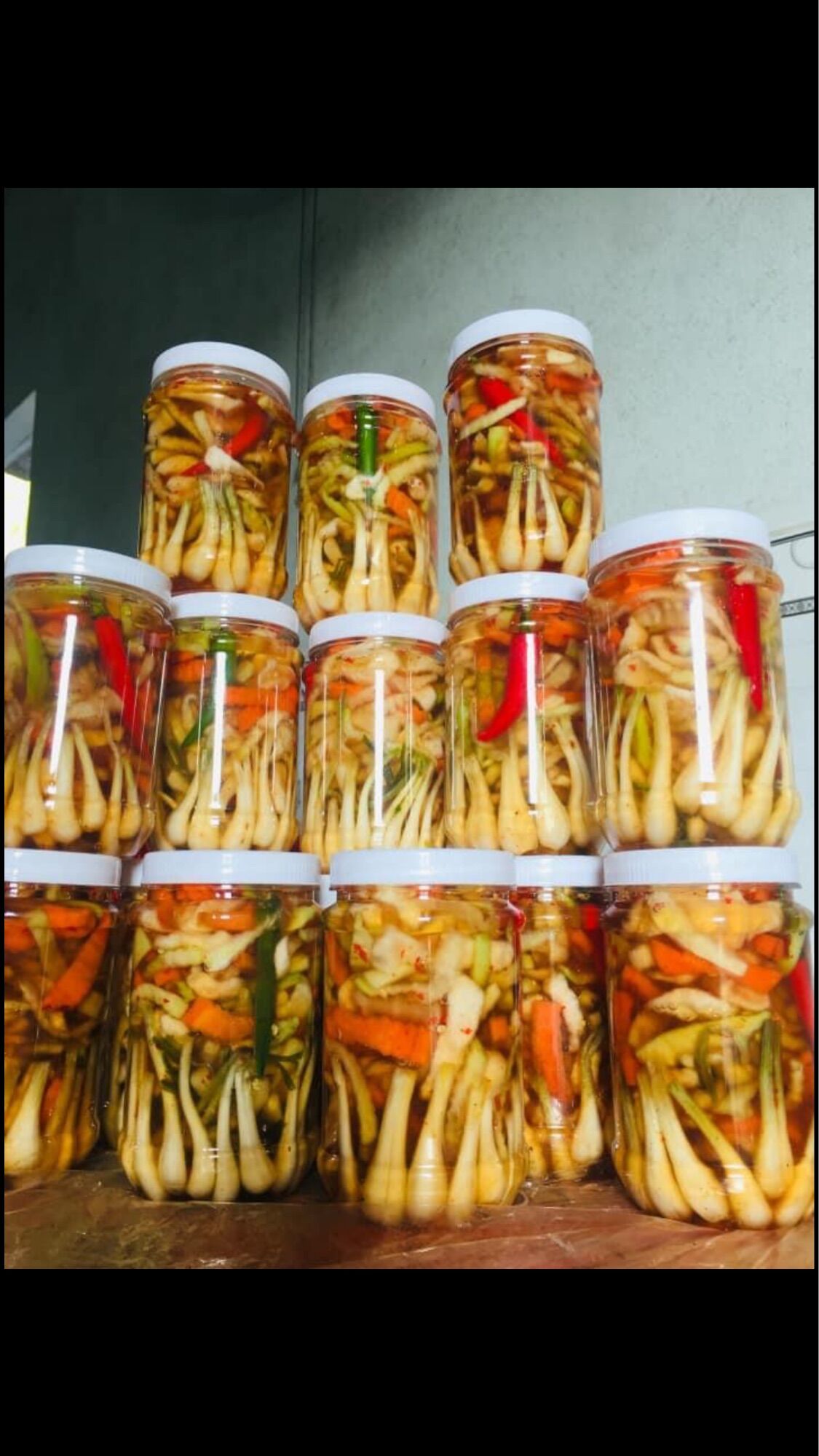 Dưa món phơi nhà làm : giòn,ngon ,chuẩn vị 500gr