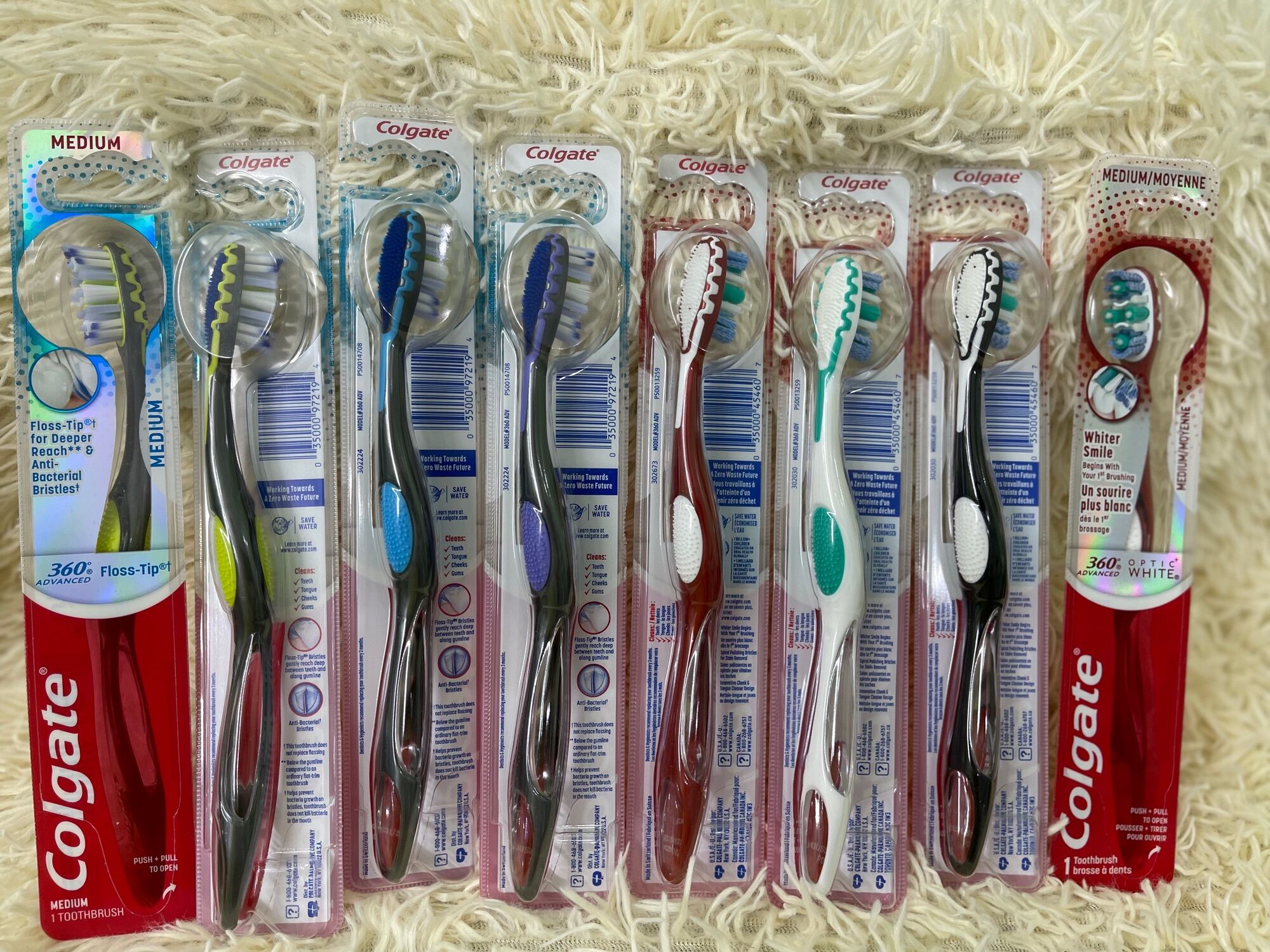 🪥 Bàn chải đánh răng Colgate 360 Optic White của Mỹ 🇺🇸