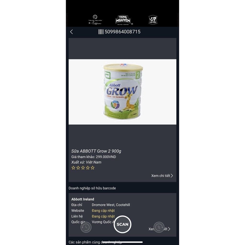 Sữa bột Abbott Grow 2/3 . Lon:900gr. Abbott Hoa kì