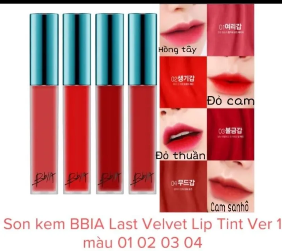 Son Bbia son kem lì lâu trôi màu đỏ cam 02