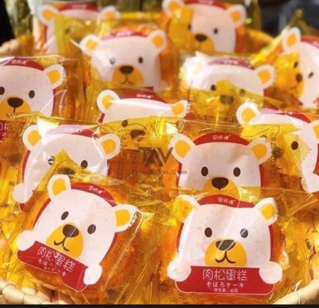 Bánh gấu ruốc thùng 30 cái