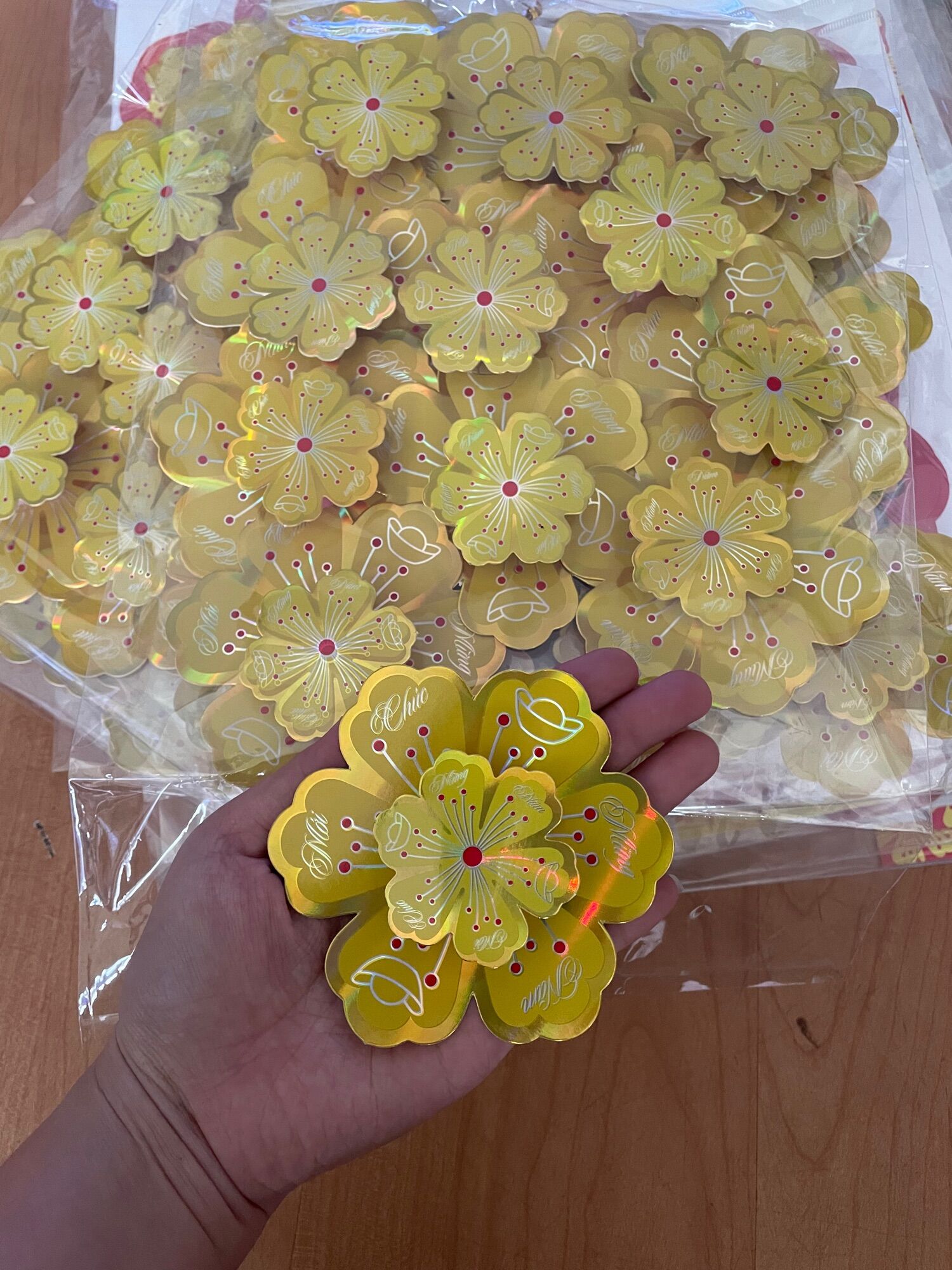 [HCM]Hoa mai xốp trang trí tết
