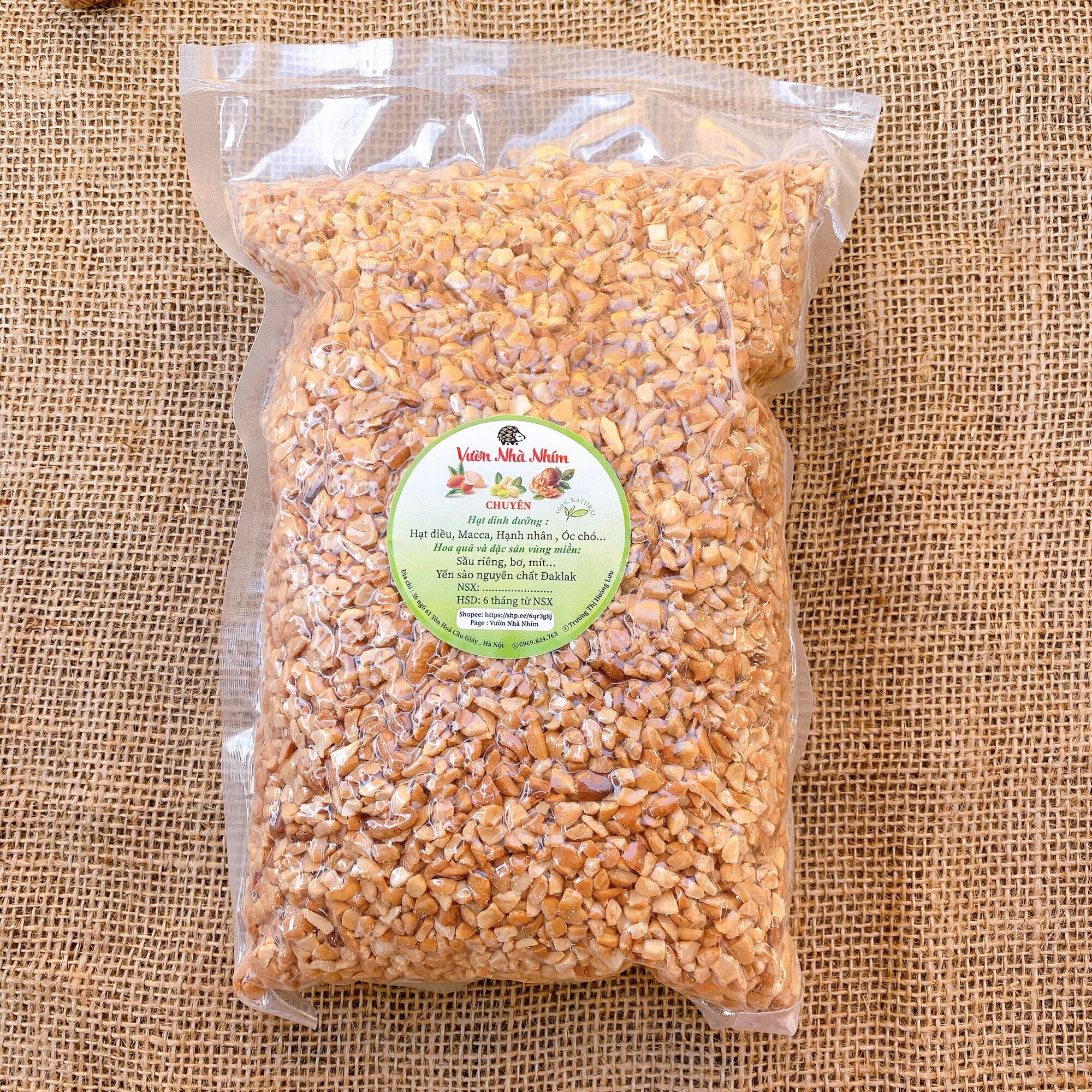 1kg Hạt điều vỡ vụn rang nguyên vị