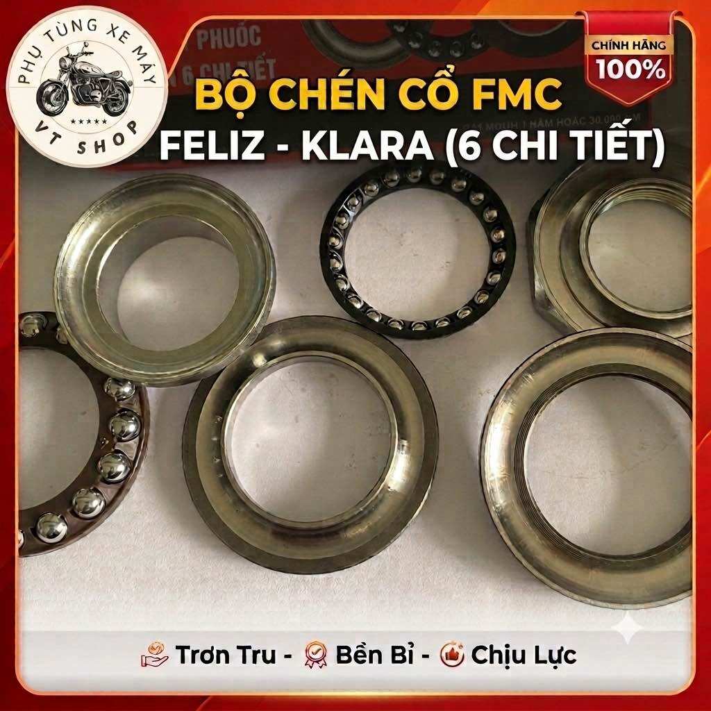 Bộ Chén cổ xe điện VinFast Feliz Klara Feliz S Klara S Klara A1 A2 Klara Neo Tempest chính hãng FMC