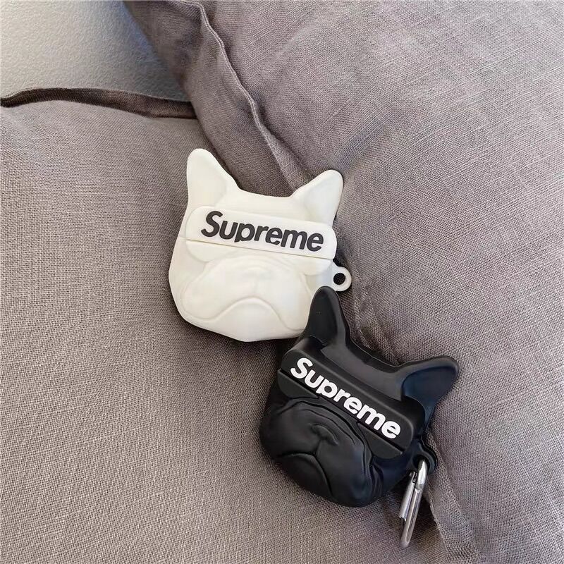 Case Airpods 1/2/pro Hình Chó Supreme