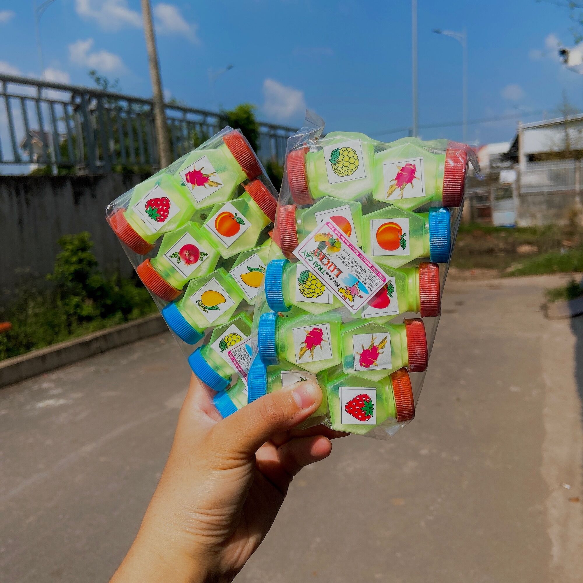 1 lốc 10 hủ bột trái cây tuổi thơ