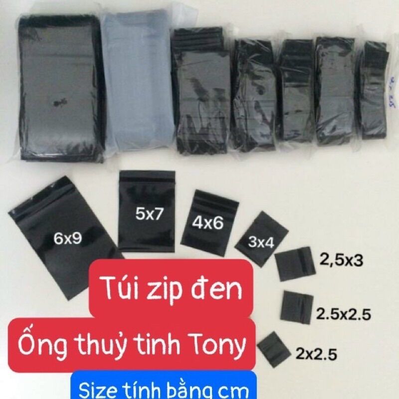 Túi zip mini dày dặn, chắc chắn, full size