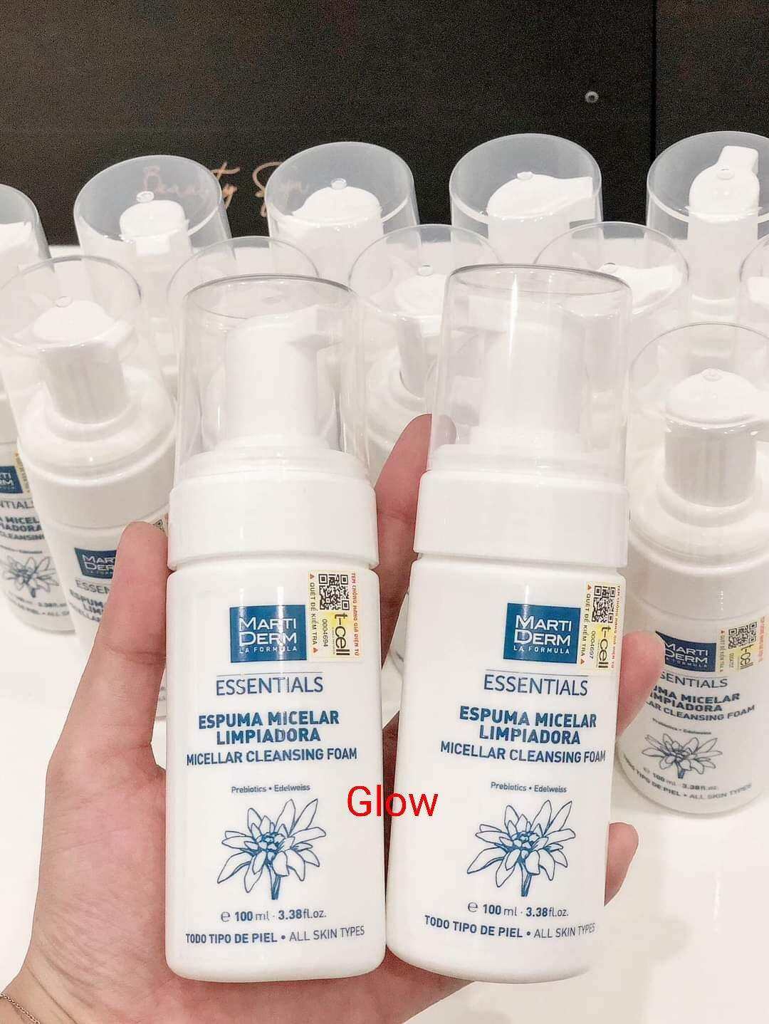 Sữa rửa mặt dạng bọt dịu nhẹ cho mọi loại da Martiderm Essentials Micellar Cleansing Foam