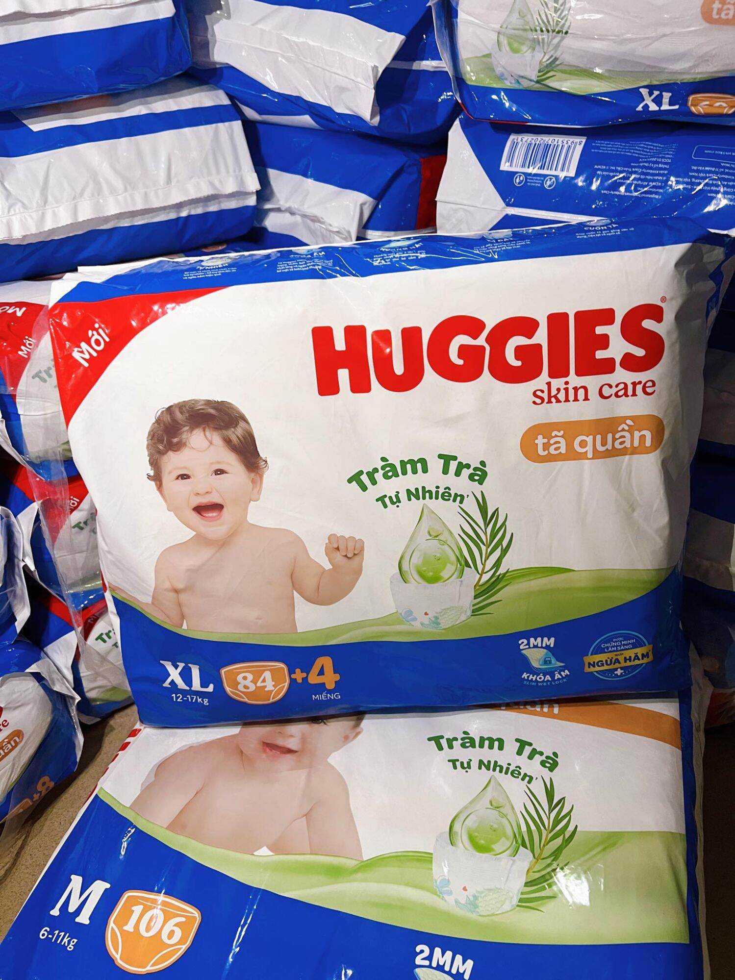 tả quần Huggies skin care size XL 88 miếng