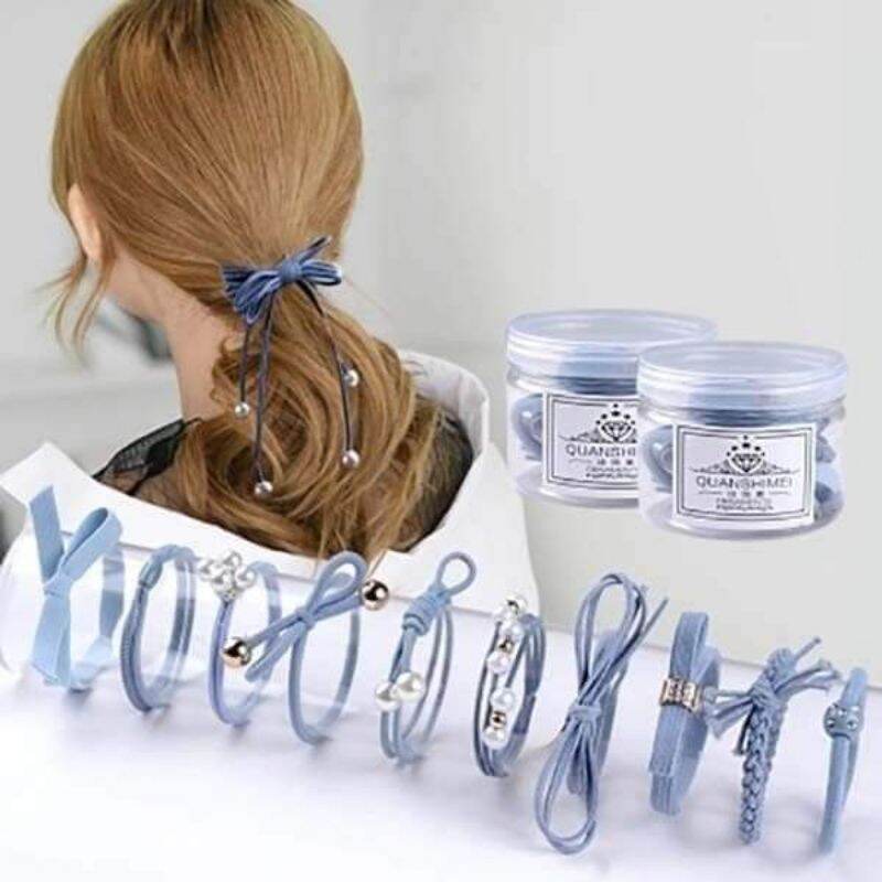 [HCM]Hộp thun cột tóc 12 sợi siêu chắc