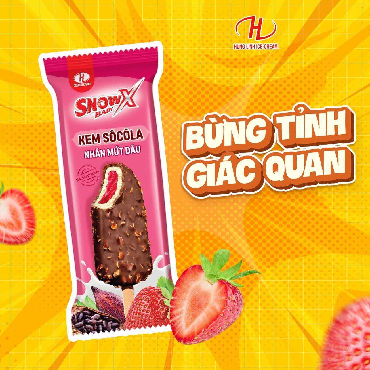 KEM SOCOLA MỨT DÂU,CAM