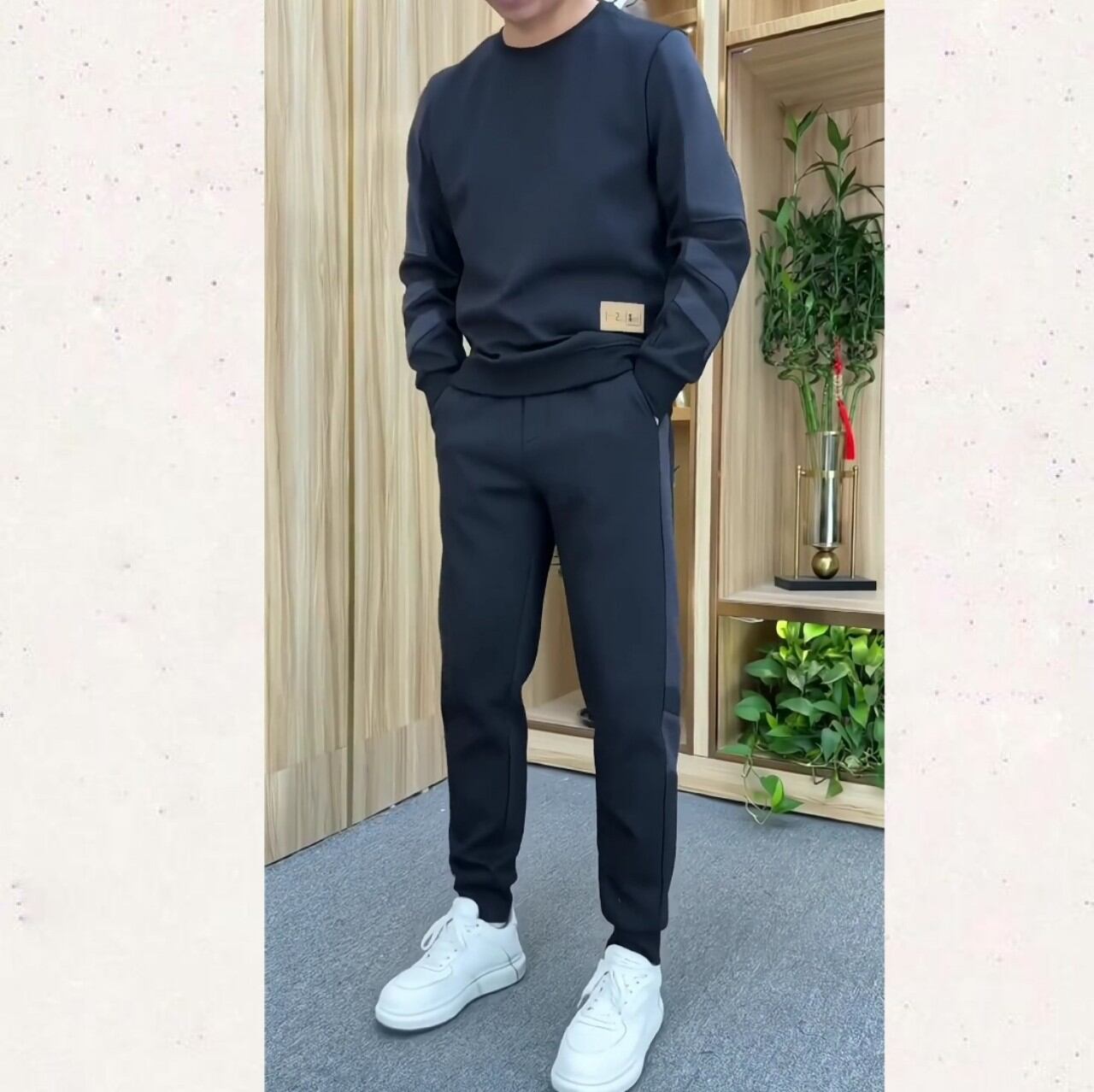 Bộ đồ thể thao nam cổ tròn siêu đẹp