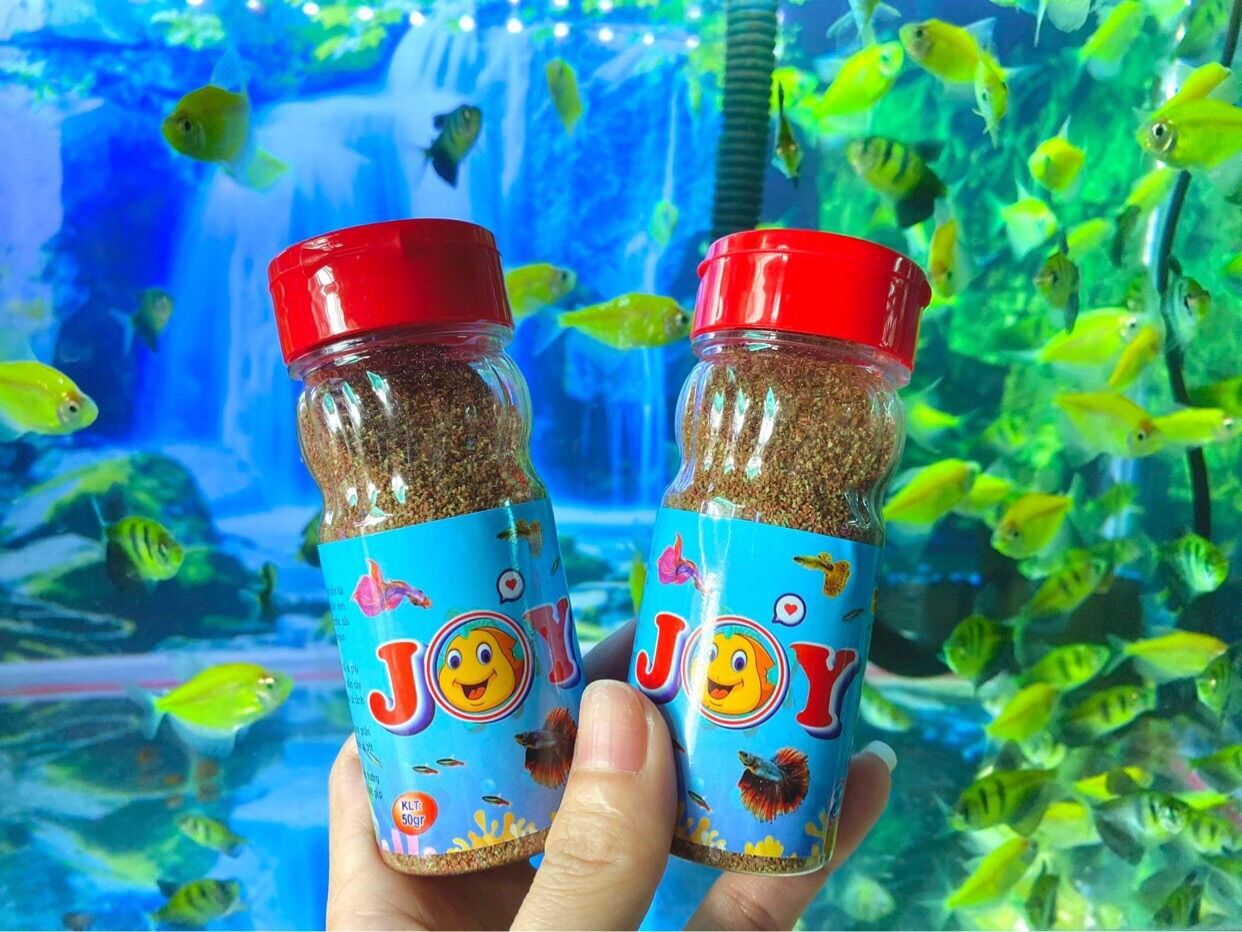 Thức ăn dạng nhuyễn, mịn cho cá guppy, 7 màu, neon, betta