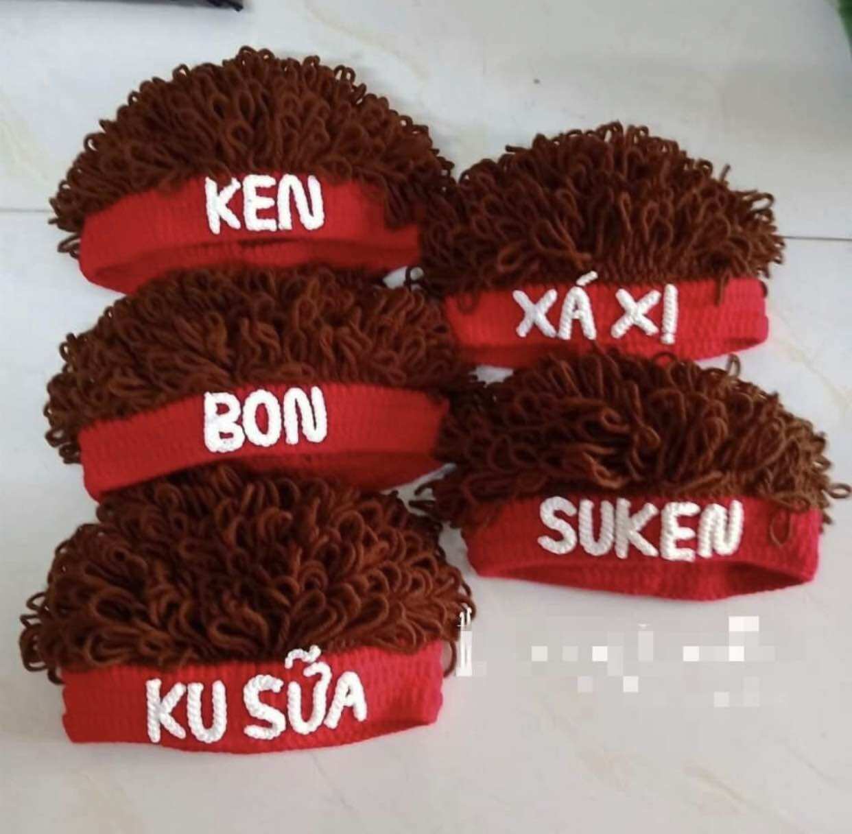 Mũ len tóc xù phong cách Hàn Quốc cho bé (Miễn phí gắn tên theo yêu cầu)