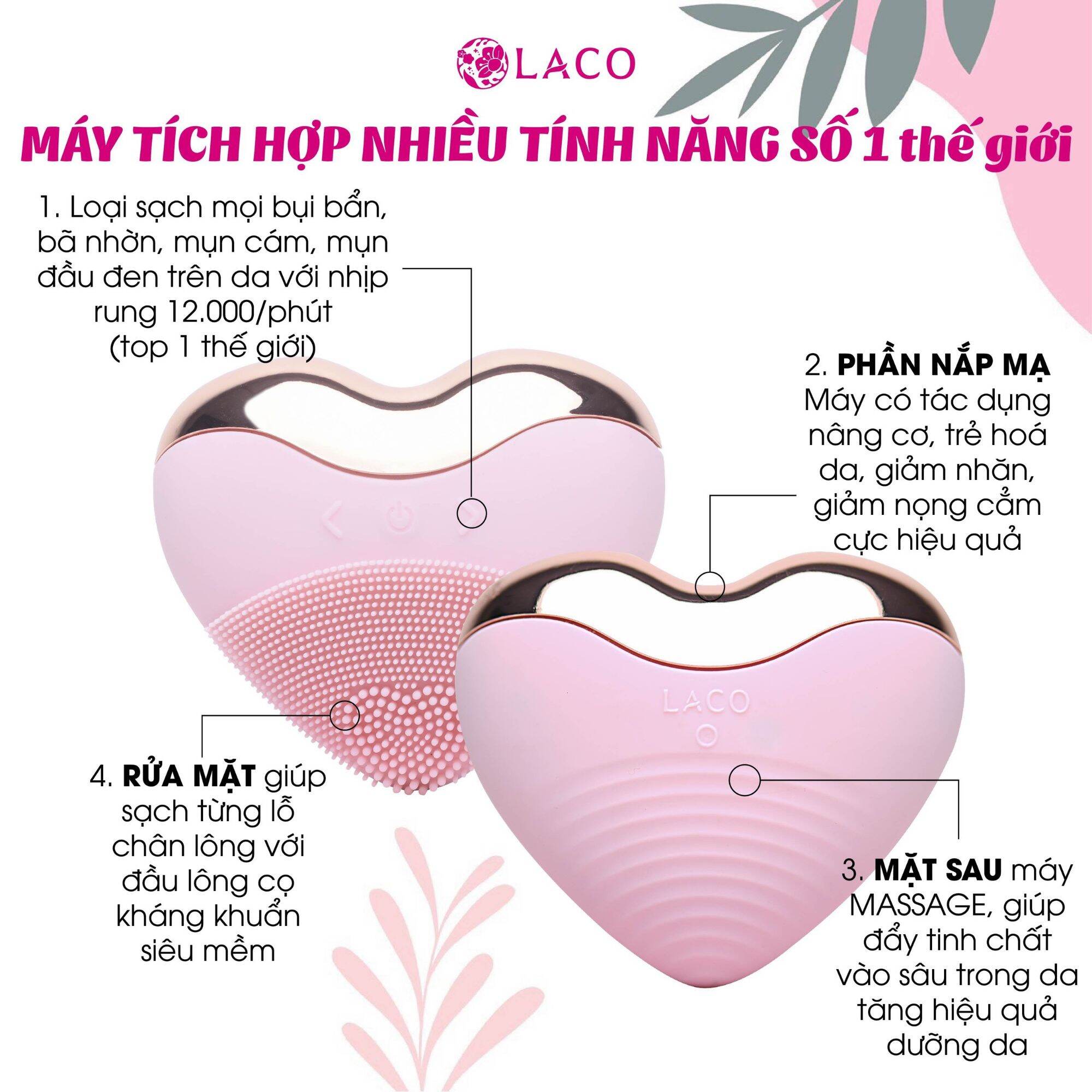 Máy Rửa Mặt Laco Luxury