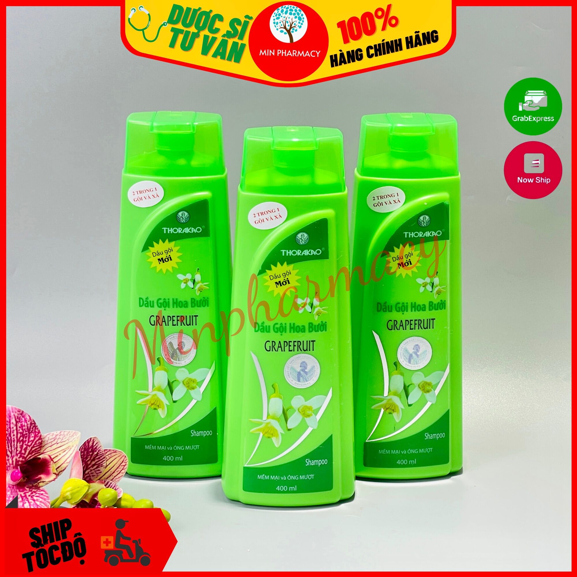 Dầu Gội Hoa Bưởi THORAKAO Grapefruit 400ml - Minpharmacy