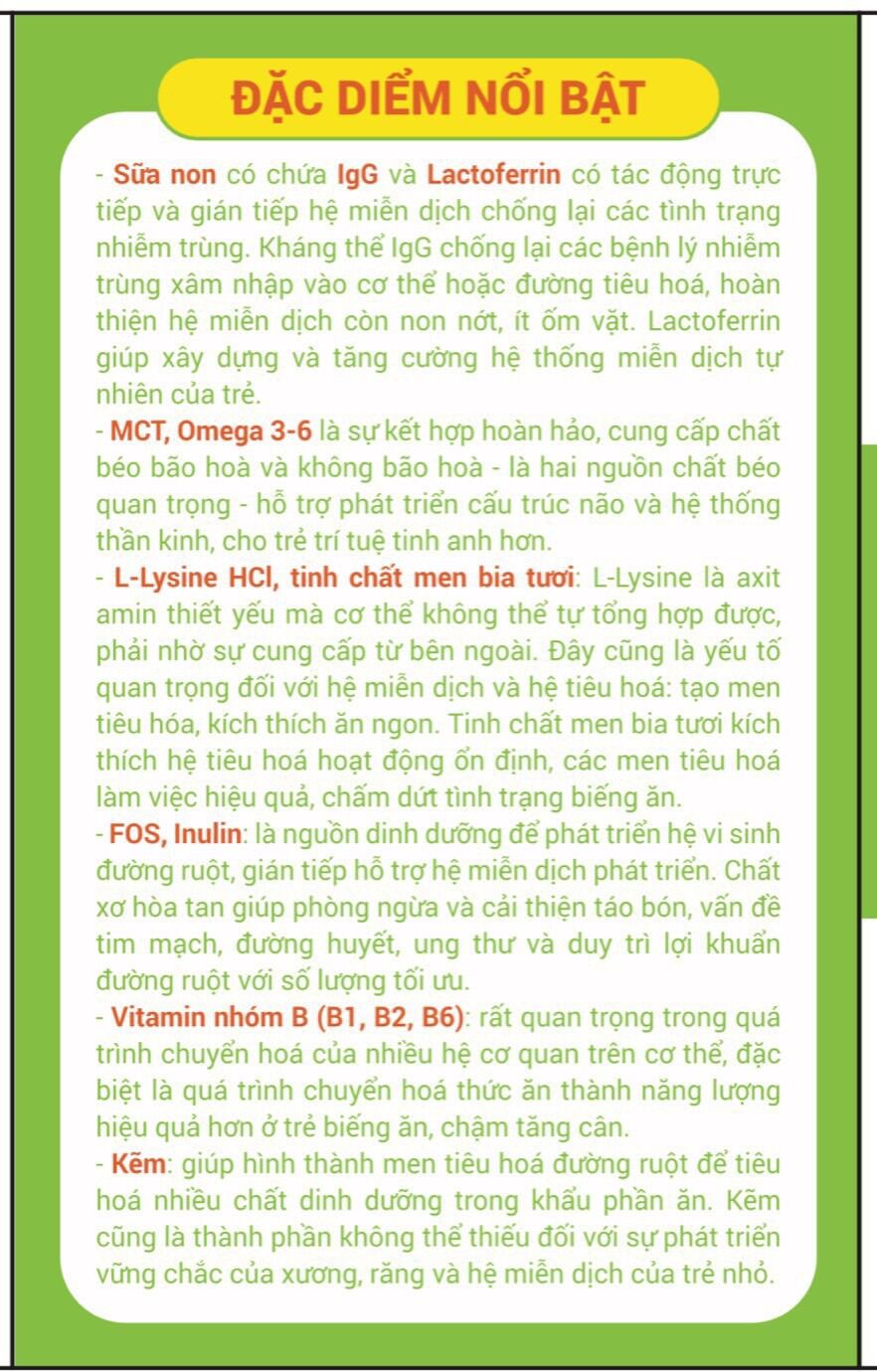 SỮA NON OPTICARE HỘP 30 GÓI - MỖI GÓI 2g