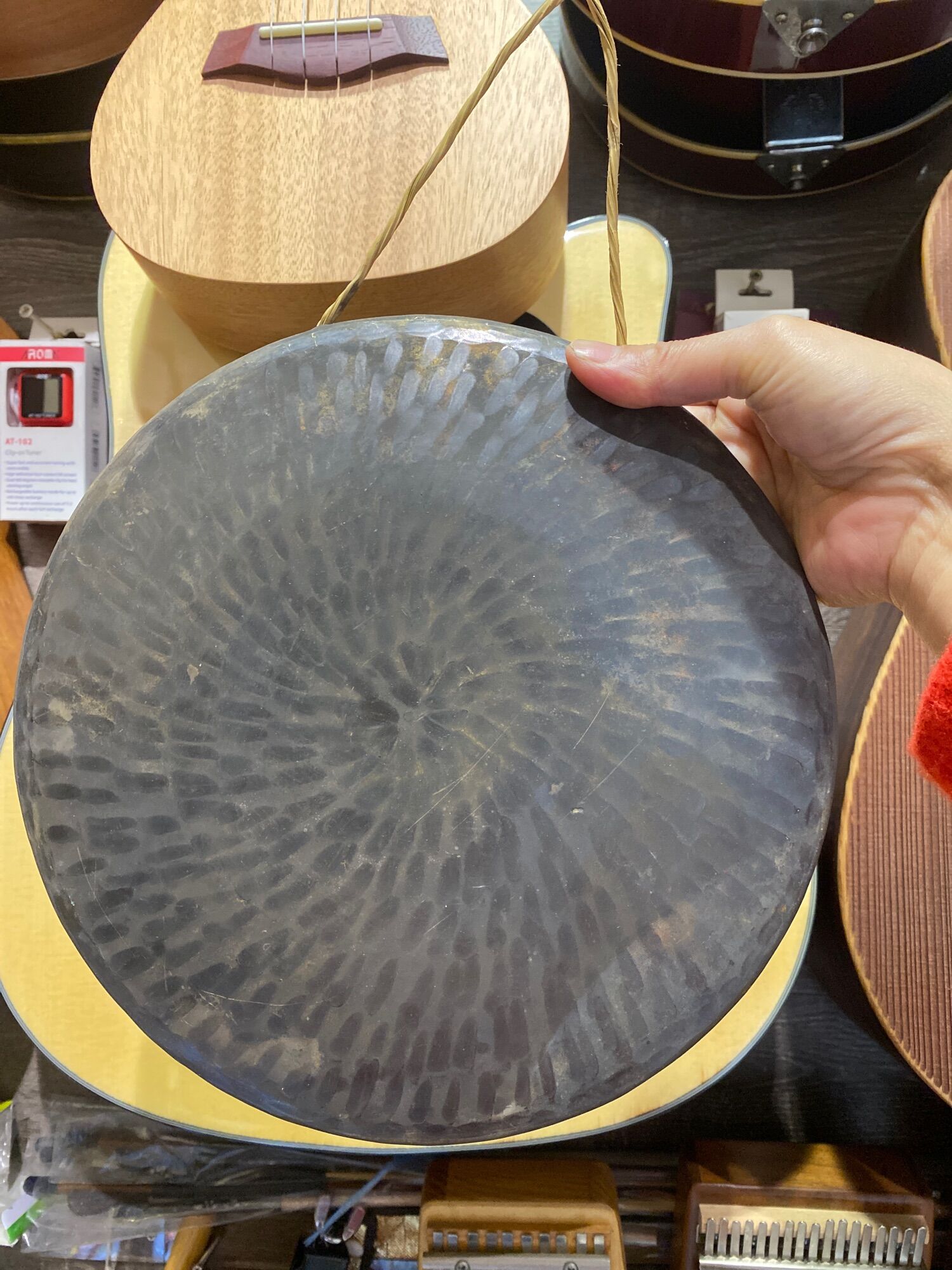 Thanh la đồng màu đen size 25cm