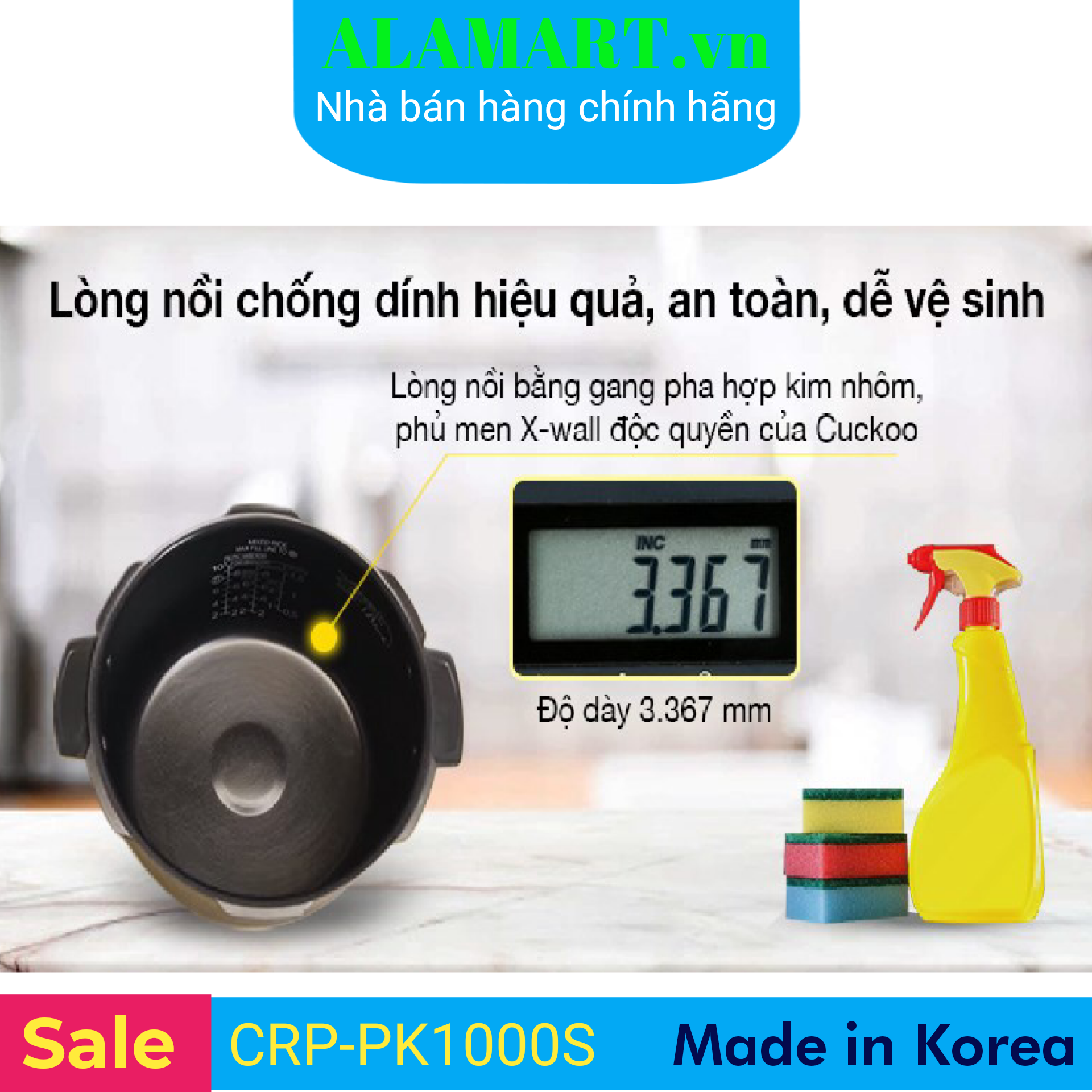 Nồi cơm Áp suất Điện tử Cuckoo CRP-PK1000S