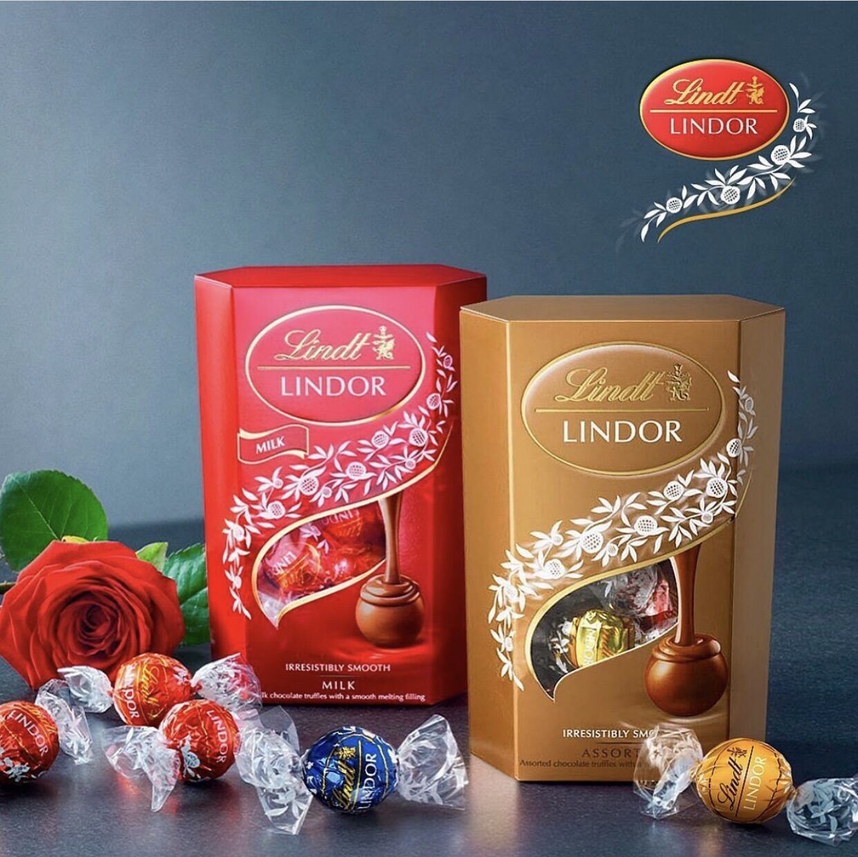 Socola Lindt Lindor Cornet Milk/Assorted Hộp 200g