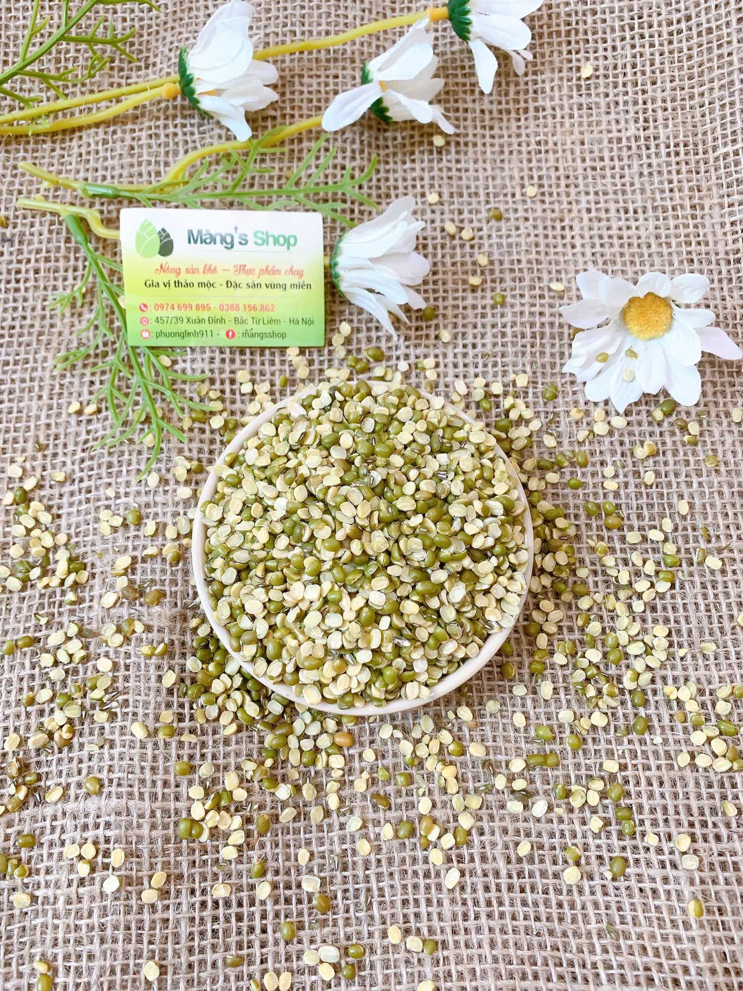 Đậu xanh nguyên vỏ thơm bở
