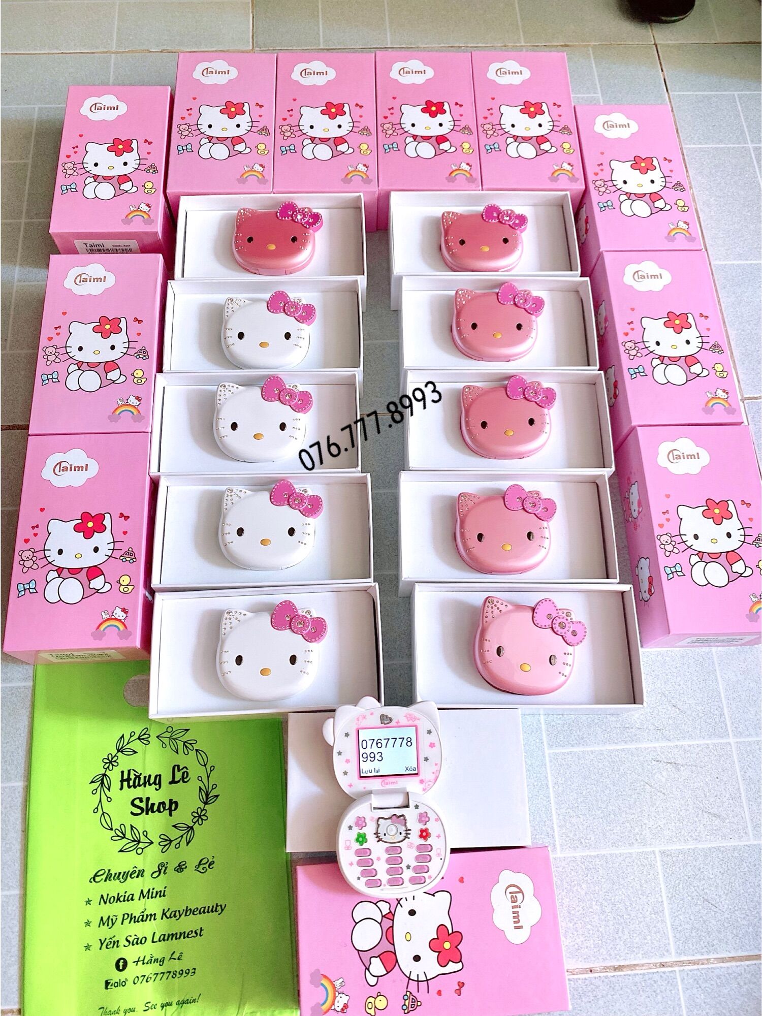 Điện Thoại helloKitty 2 sim mini dễ thương ( tặng kèm sim)💥